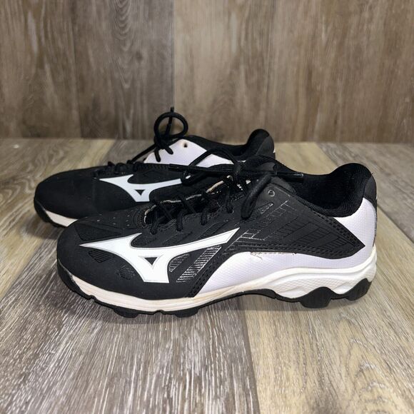 Mizuno 9 Spike Adv Franchise 8 Baseball Cleats Youth Size 12 Black Shoes 320507 - Picture 5 of 11